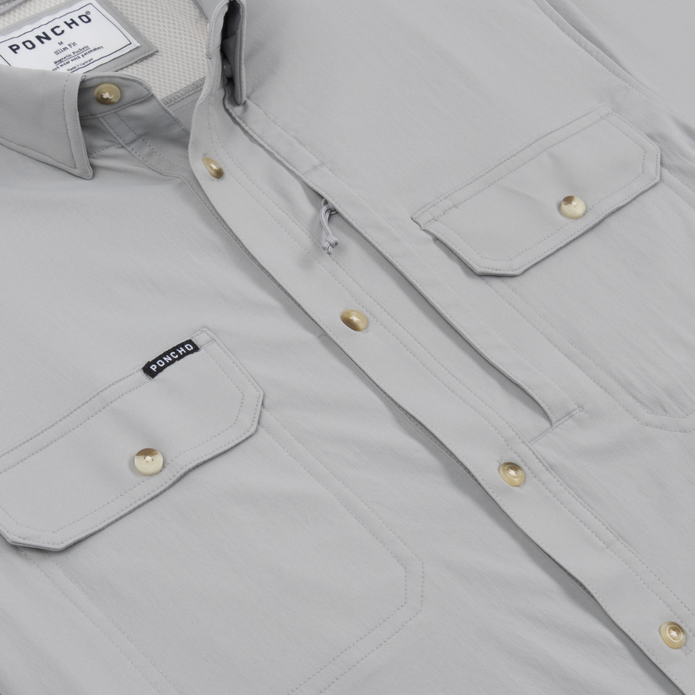 Poncho The Grey Ghost Long Sleeve Shirt, detail
