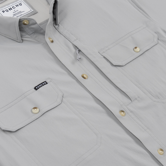 Poncho The Grey Ghost Long Sleeve Shirt, detail