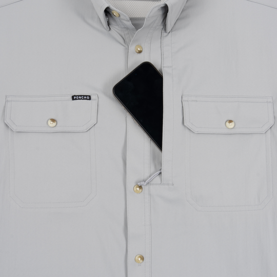 Poncho The Grey Ghost Long Sleeve Shirt, detail, view 3