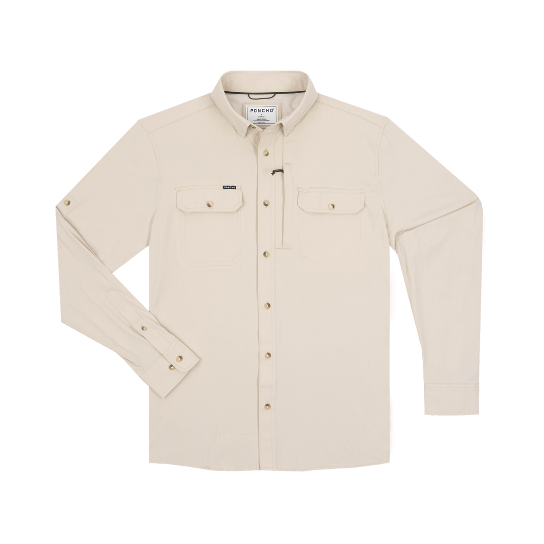 Poncho The Hey Buddy Long Sleeve Shirt, front view