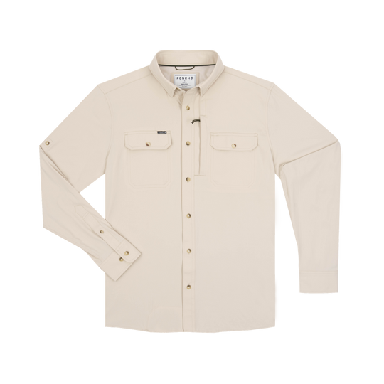 Poncho The Hey Buddy Long Sleeve Shirt, front view