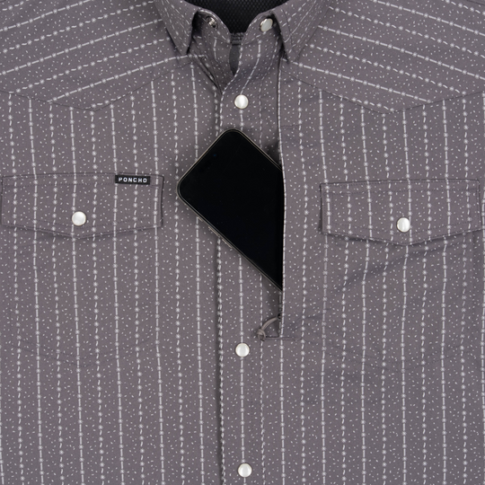 Poncho The Camino Long Sleeve Shirt, detail, view 3