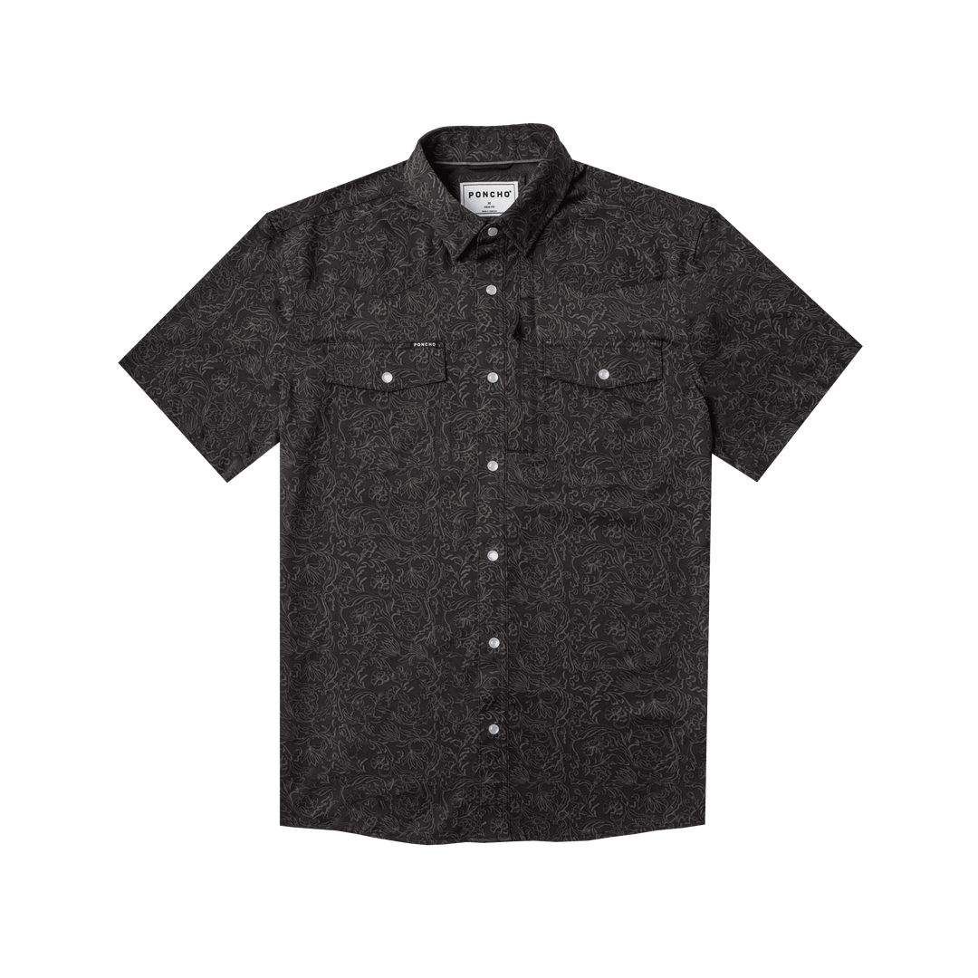 Poncho The John Coffee Short Sleeve Shirt, front view