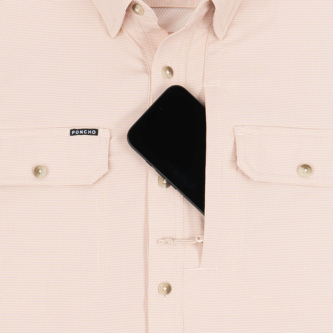 Poncho The Lavaca Long Sleeve Shirt, detail, view 3