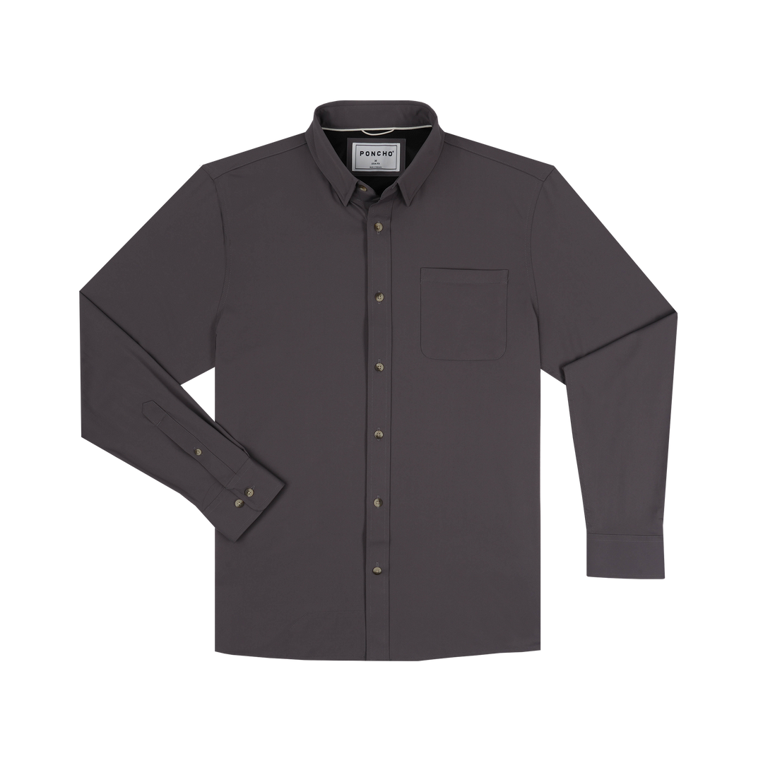 Poncho The Lug Nut Long Sleeve Shirt, front view