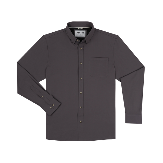 Poncho The Lug Nut Long Sleeve Shirt, front view