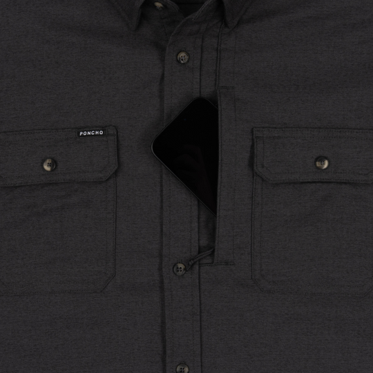 Poncho The Nighthawk Long Sleeve Shirt, detail, view 3