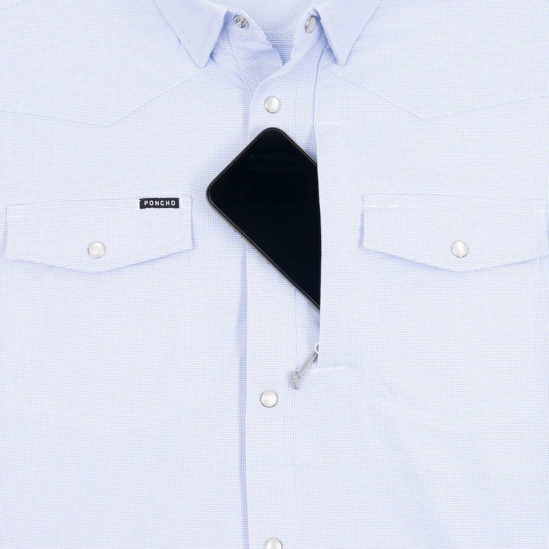Poncho The Padre Short Sleeve Shirt, detail, view 3