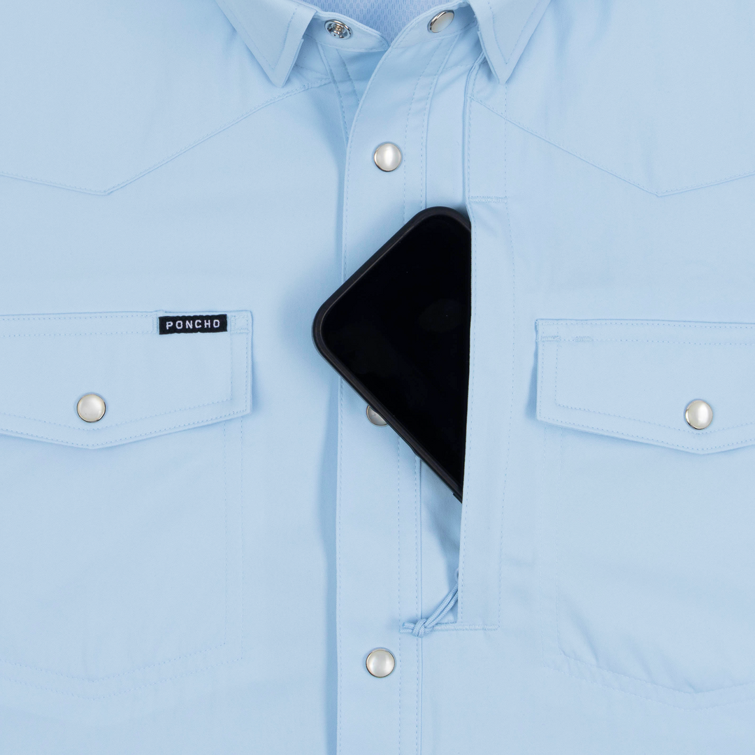 Poncho The San Gabriel Long Sleeve Shirt, detail, view 3