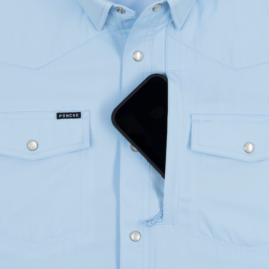 Poncho The San Gabriel Long Sleeve Shirt, detail, view 3
