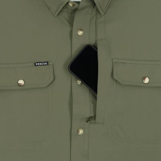 Poncho The Roaring Fork Short Sleeve Shirt, detail, view 3