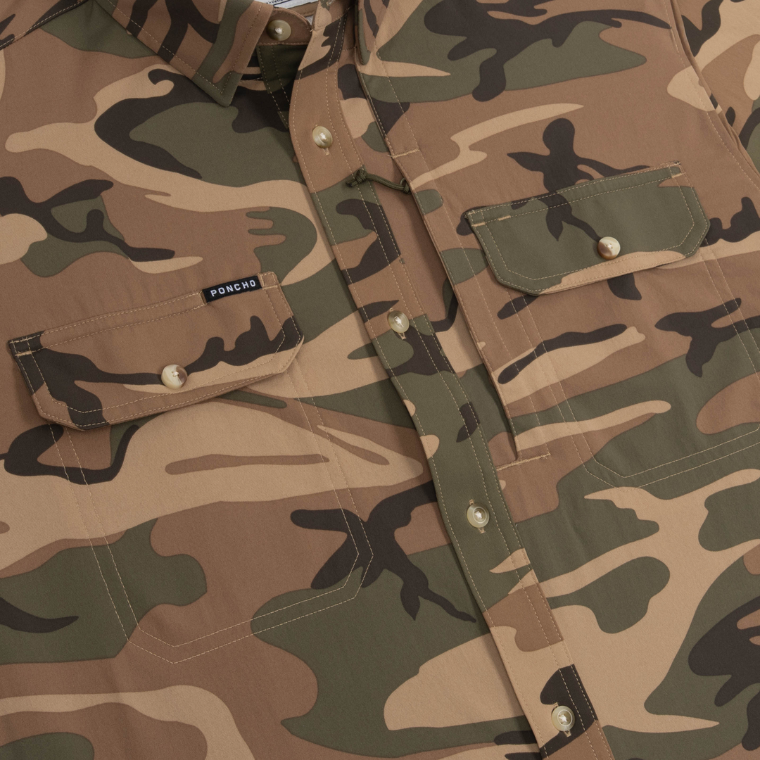 Poncho The San Juan Long Sleeve Shirt, detail