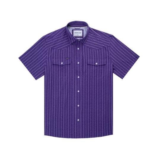 Poncho The Stockyard Short Sleeve Shirt, front view, view 2