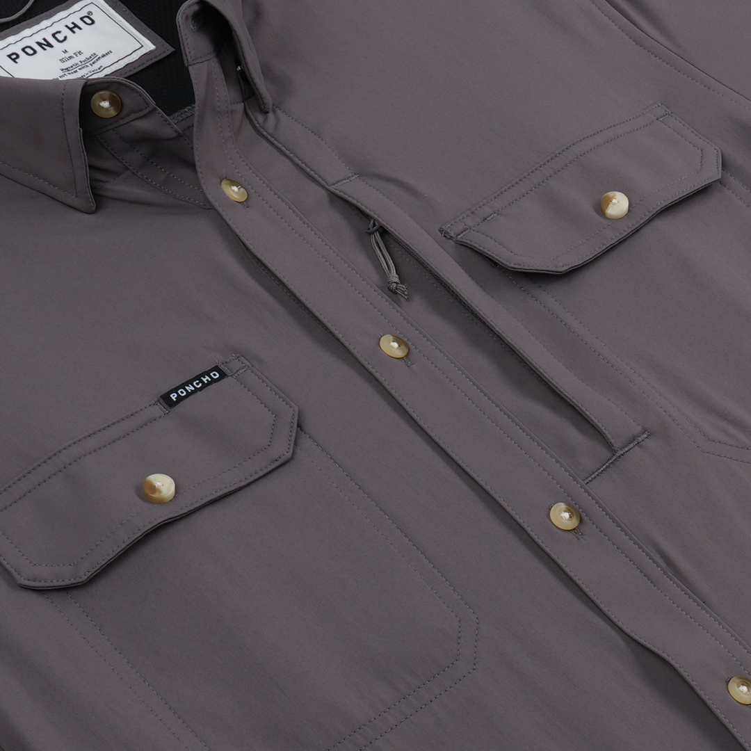 Poncho The Tripletail Long Sleeve Shirt, detail