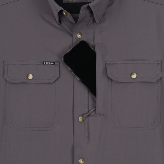 Poncho The Tripletail Long Sleeve Shirt, detail, view 3