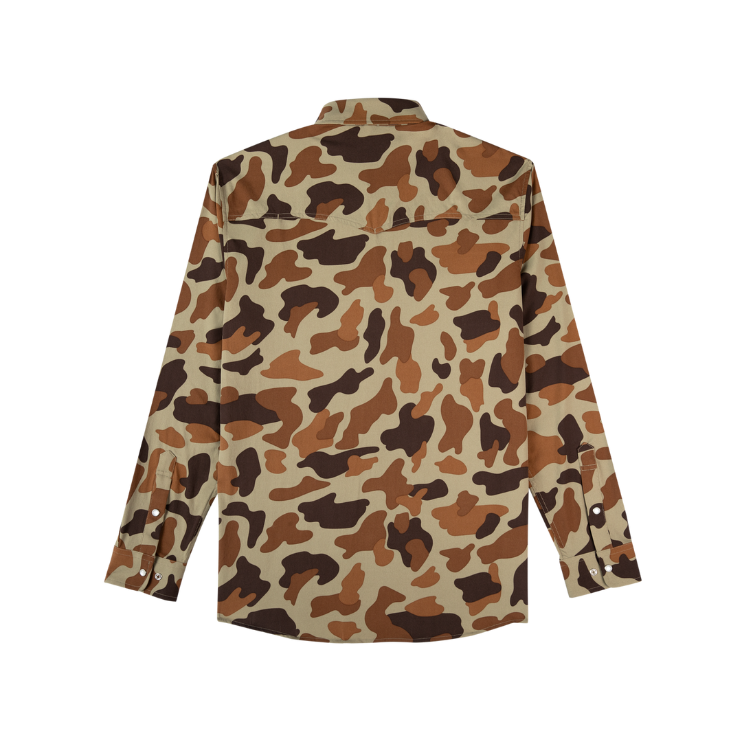 Poncho The White Wing Long Sleeve Shirt, back view
