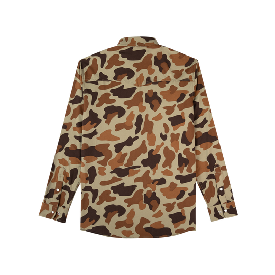 Poncho The White Wing Long Sleeve Shirt, back view