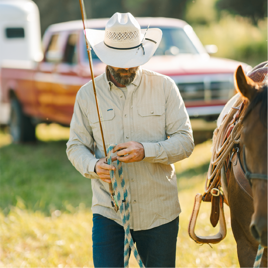 Poncho The Glenwood Long Sleeve Shirt, worn, view 2
