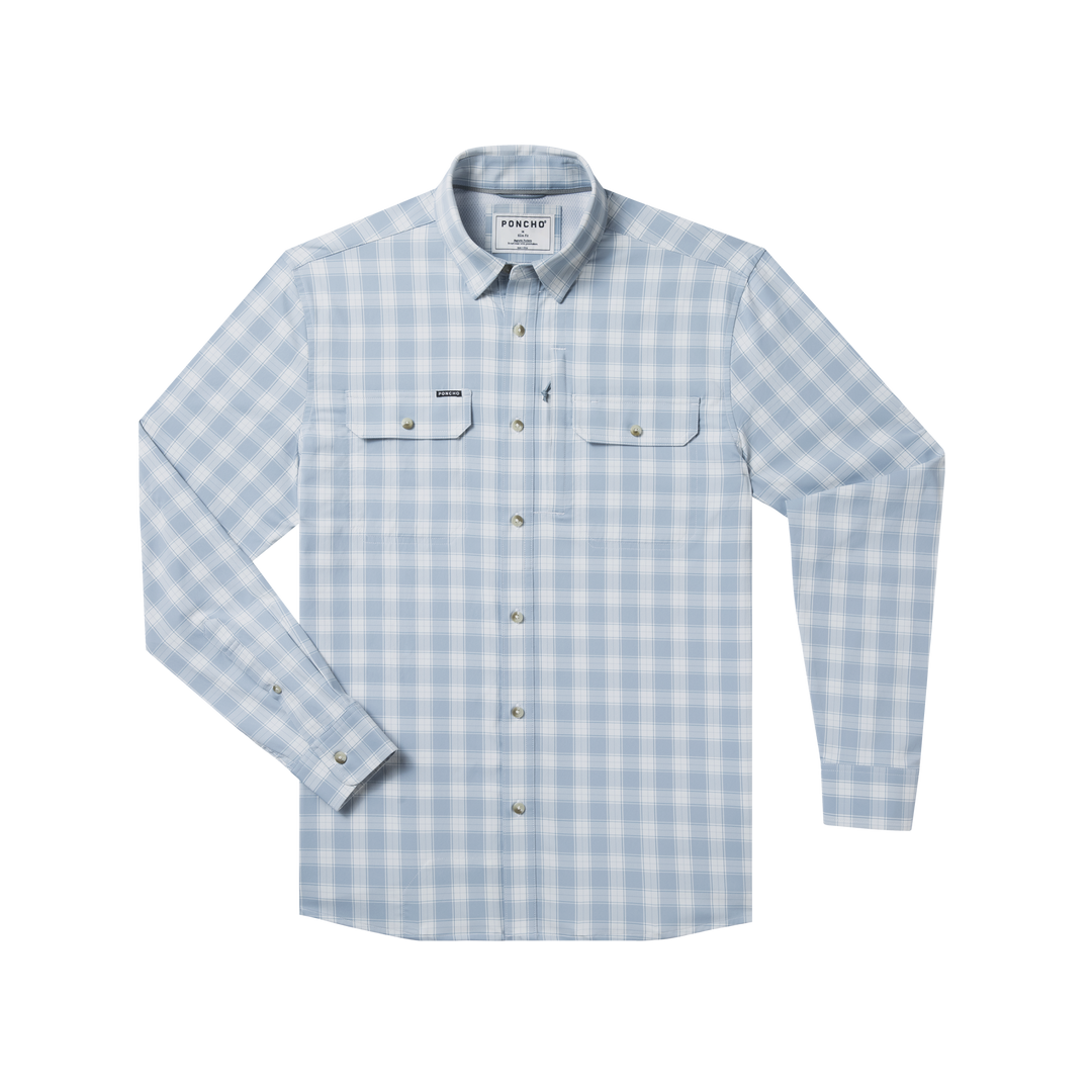 Poncho The Super Chugger Long Sleeve Shirt, front view