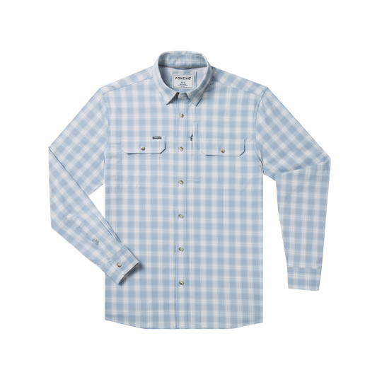 Poncho The Super Chugger Long Sleeve Shirt, front view