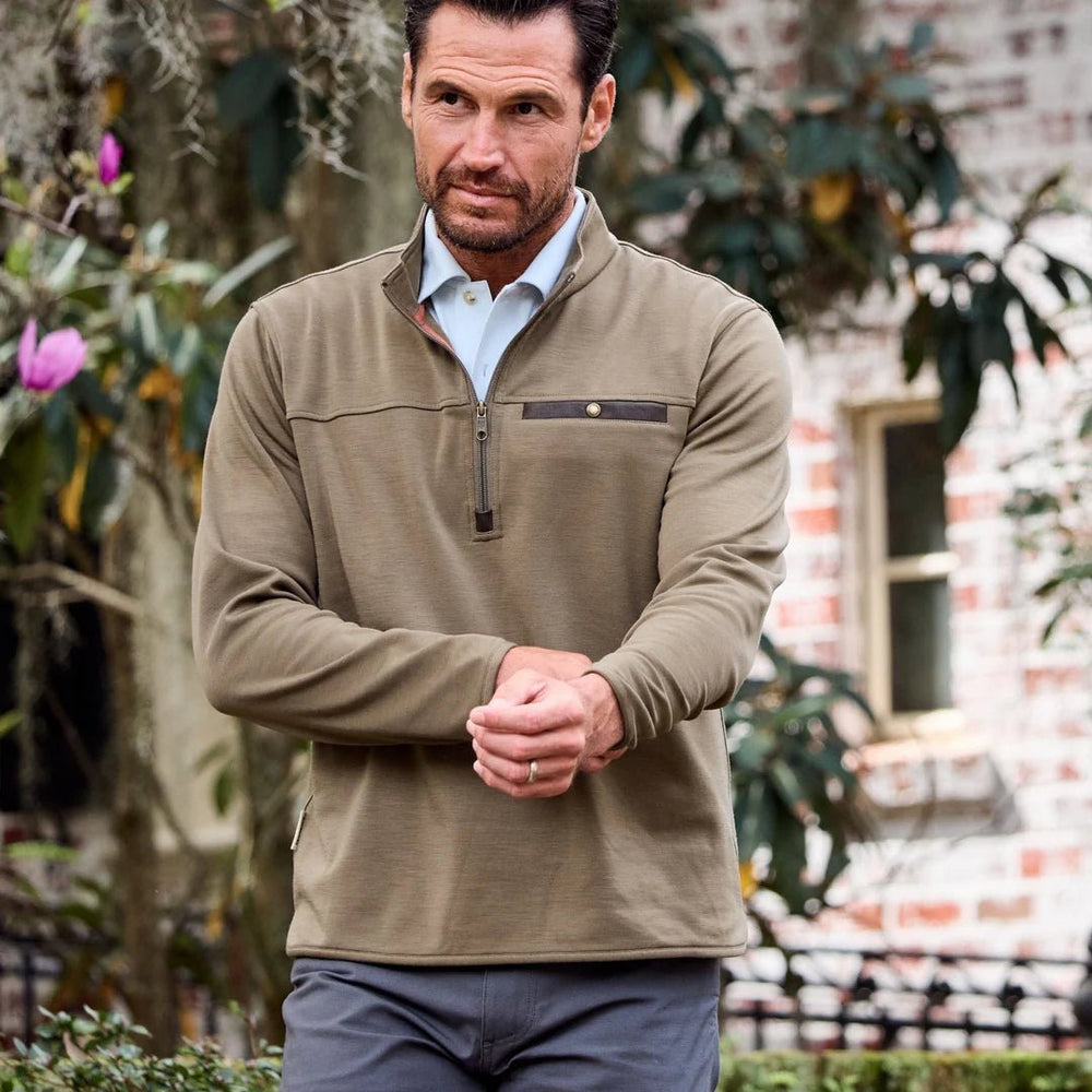 Tom Beckbe Tucker Fleece Quarter Zip, view 2
