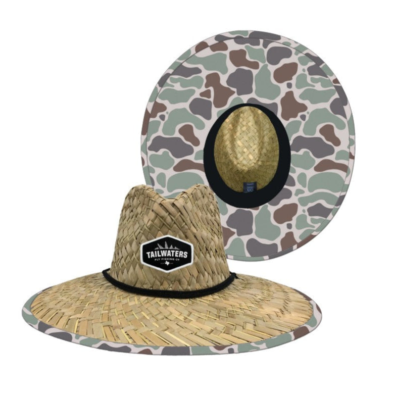 Tailwaters Fly Fishing Tracker Straw Hat, view 2