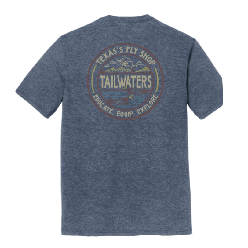 Tailwaters Fly Fishing Trouty Destination T-Shirt, view 3