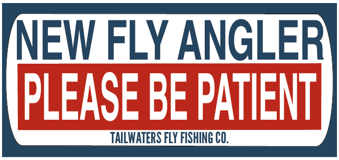Tailwaters Fly Fishing New Fly Angler Sticker