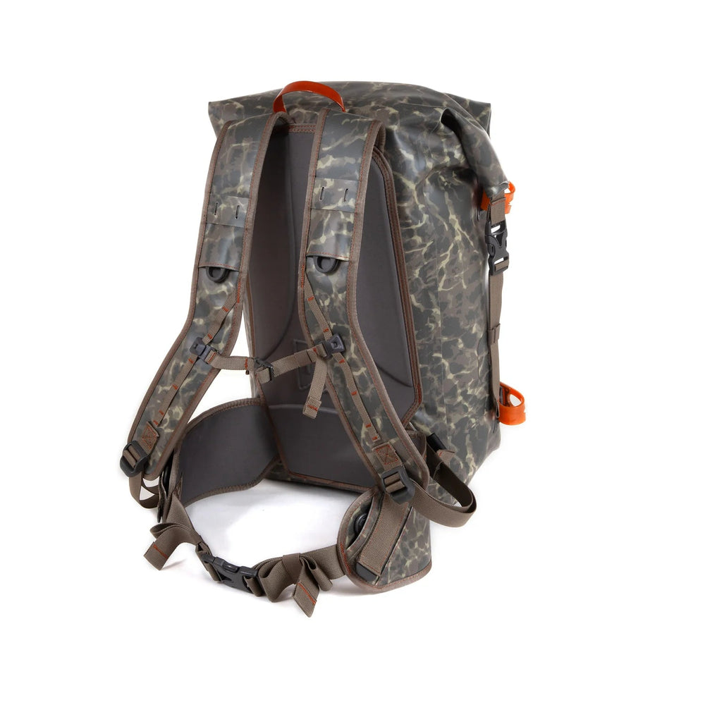 Fishpond Wind River Roll-Top Backpack, Shadowcast, back view