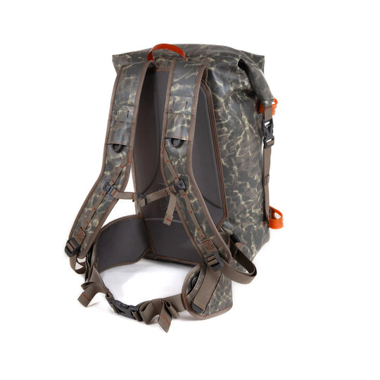 Fishpond Wind River Roll-Top Backpack, Shadowcast, back view