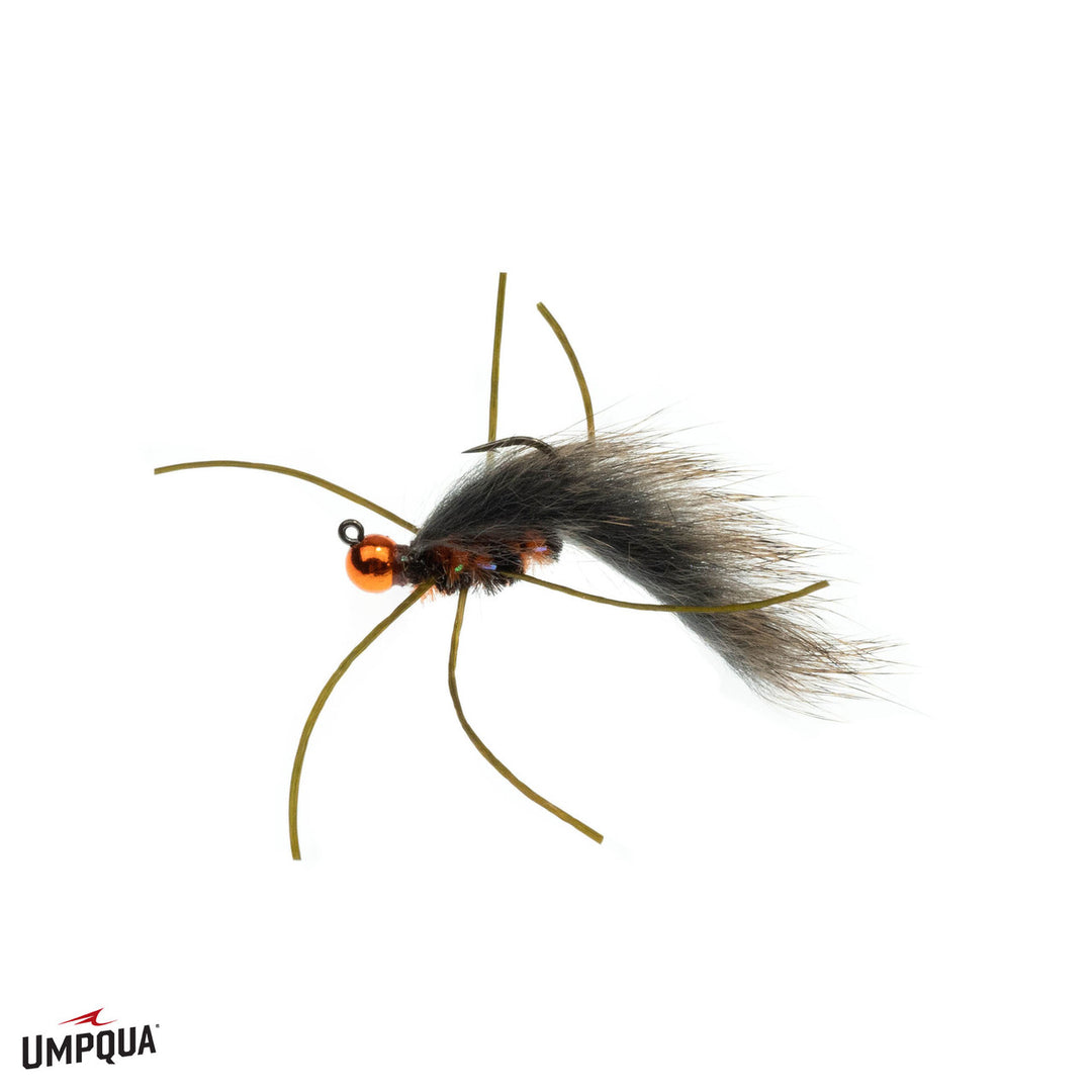 Tailwaters Flies Zirdle Bug, Orange/Natural