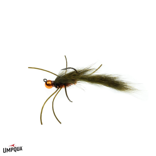 Tailwaters Flies Zirdle Bug, Orange/Olive