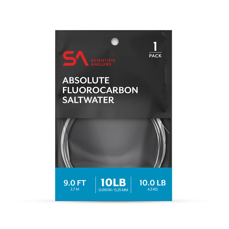 Scientific Anglers Absolute Fluorocarbon Saltwater Leader  -  9'