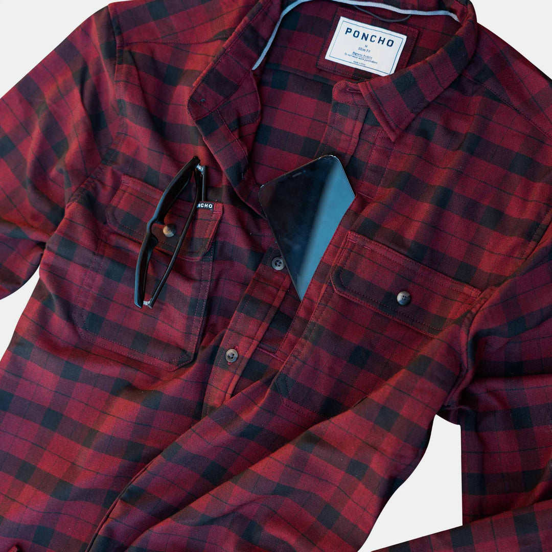 Poncho The Buffalo Long Sleeve Shirt, view 3