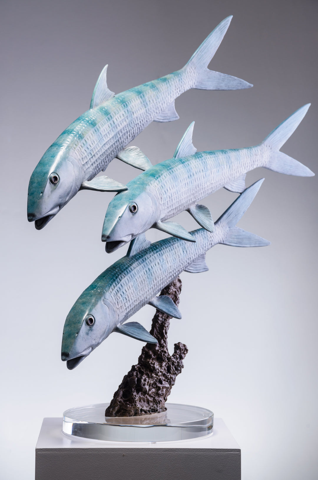 Chris Bladen Bonefish Trio Bronze Sculpture