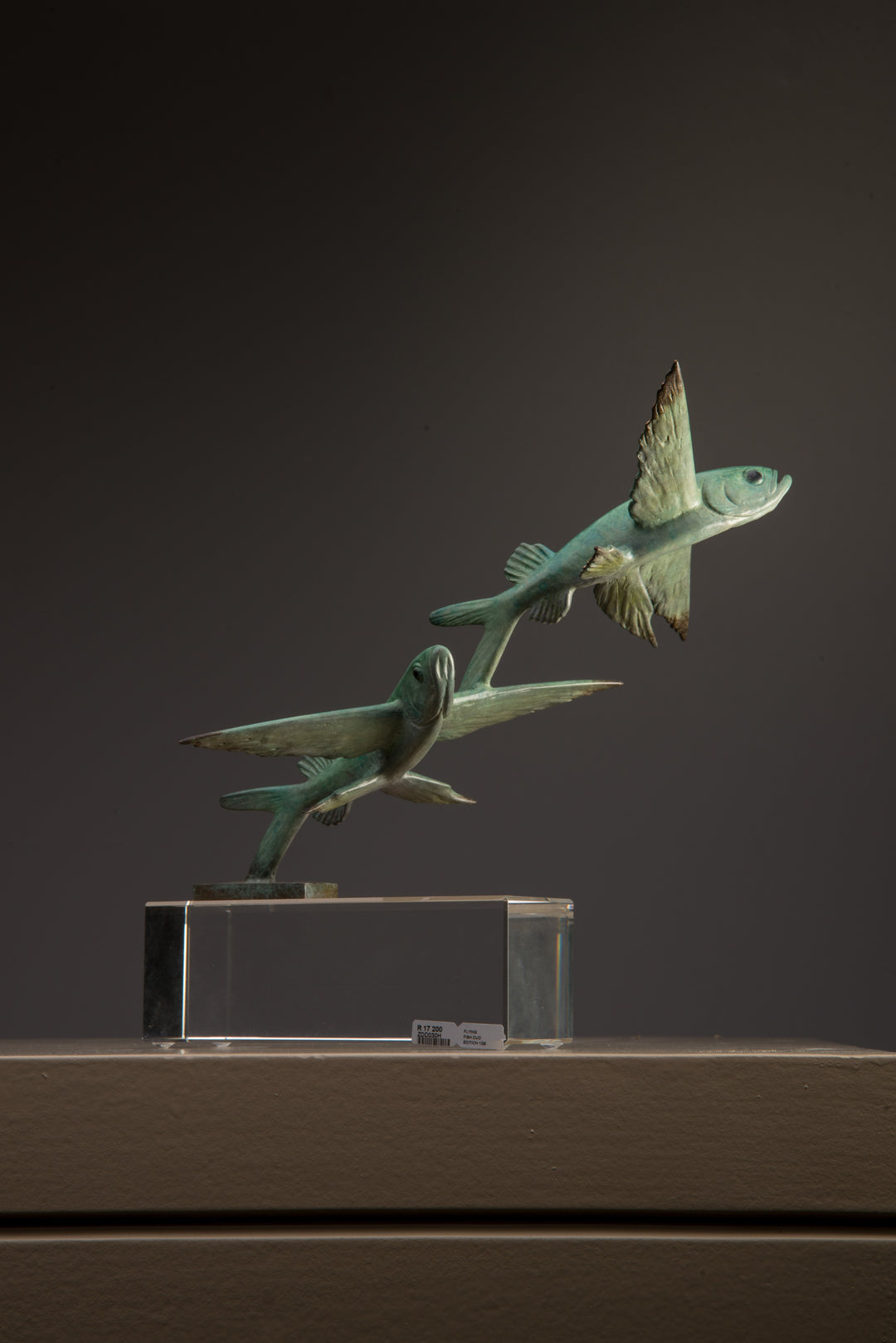 Chris Bladen Flying Fish Duo Bronze Sculpture, view 2