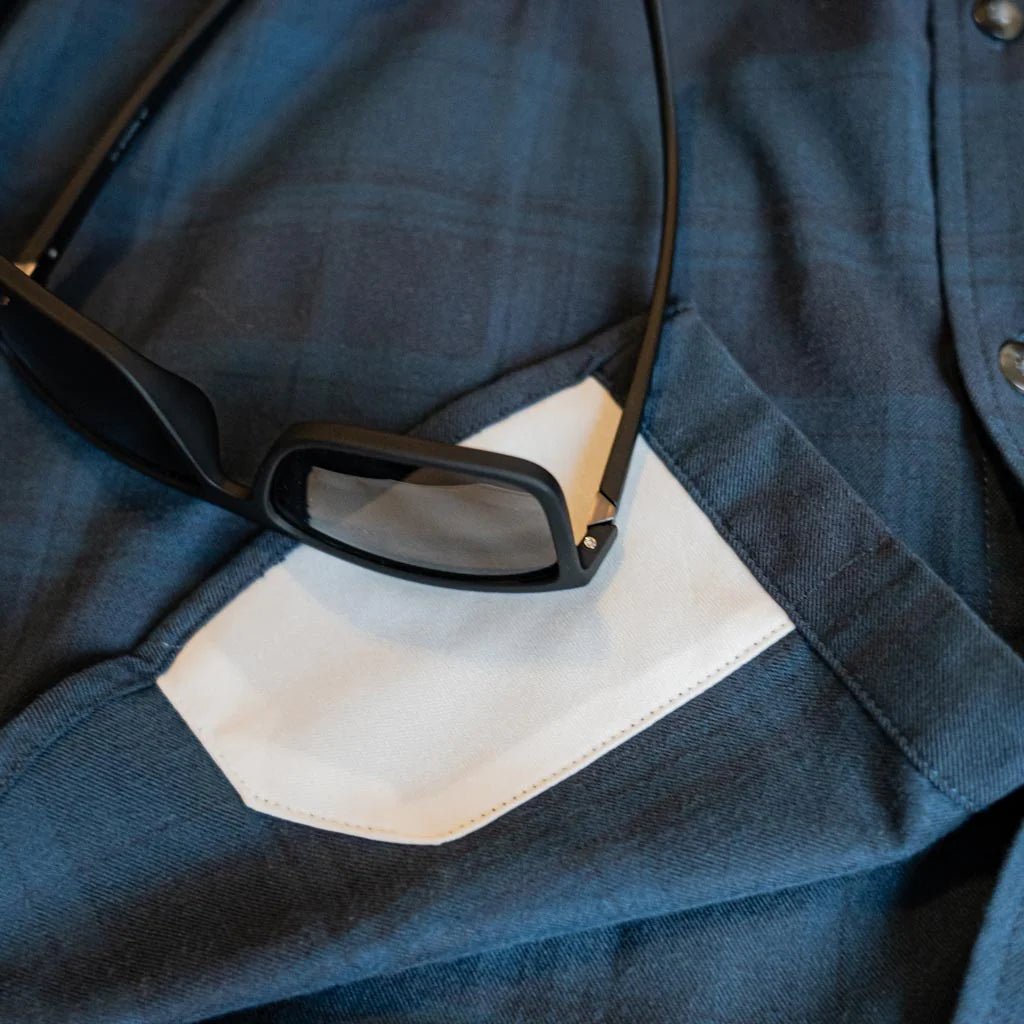 Poncho The Blue Goose Long Sleeve Shirt, close-up