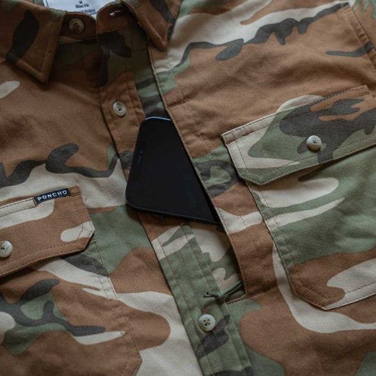 Poncho The Cimarron Long Sleeve Shirt, close-up, view 2
