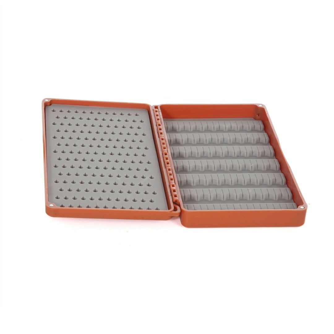 Fishpond Tacky Double Haul Fly Box, Empty, shown open