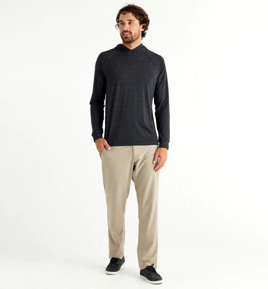 Free Fly Men's Bamboo Flex Hoody, Heather Black