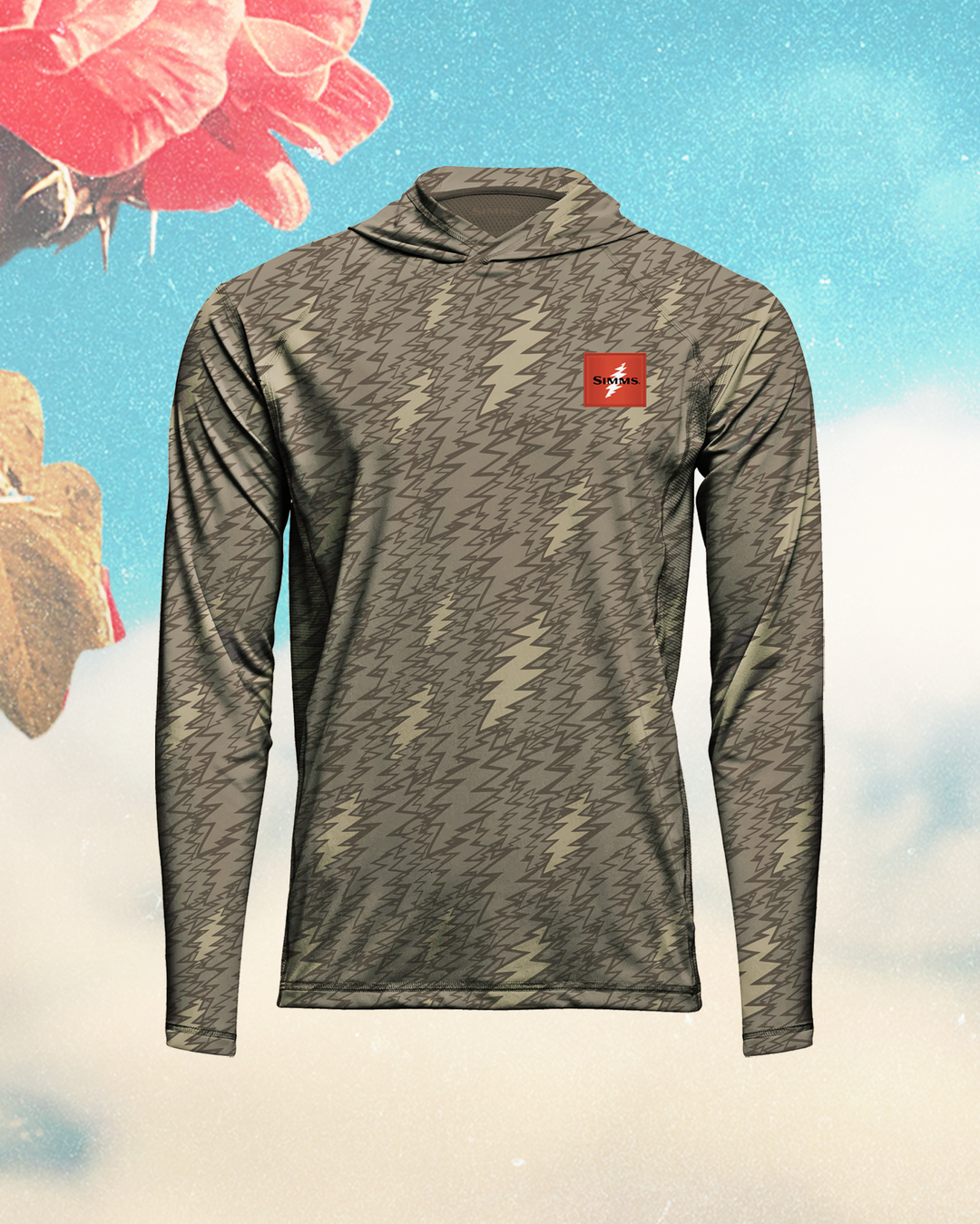 Simms Fishing M's SolarTech Hoody - Grateful Dead: Mosquitos, view 2
