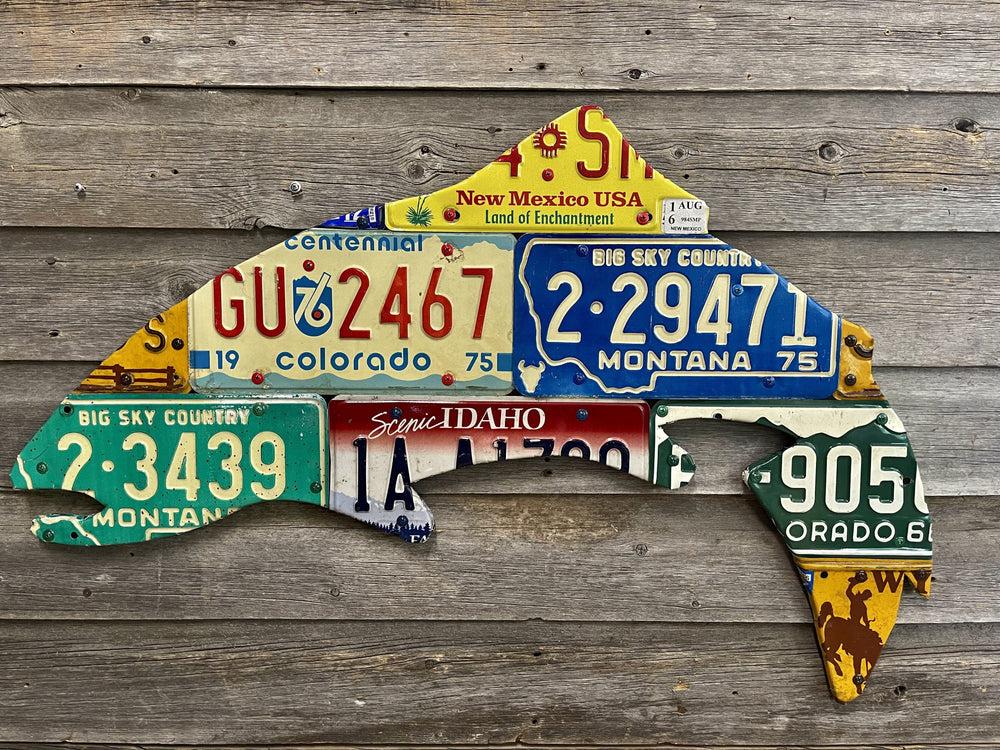 Cody's Fish Yellowstone Trout License Plate Art, view 2