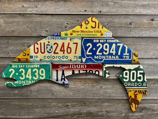Cody's Fish Yellowstone Trout License Plate Art, view 2