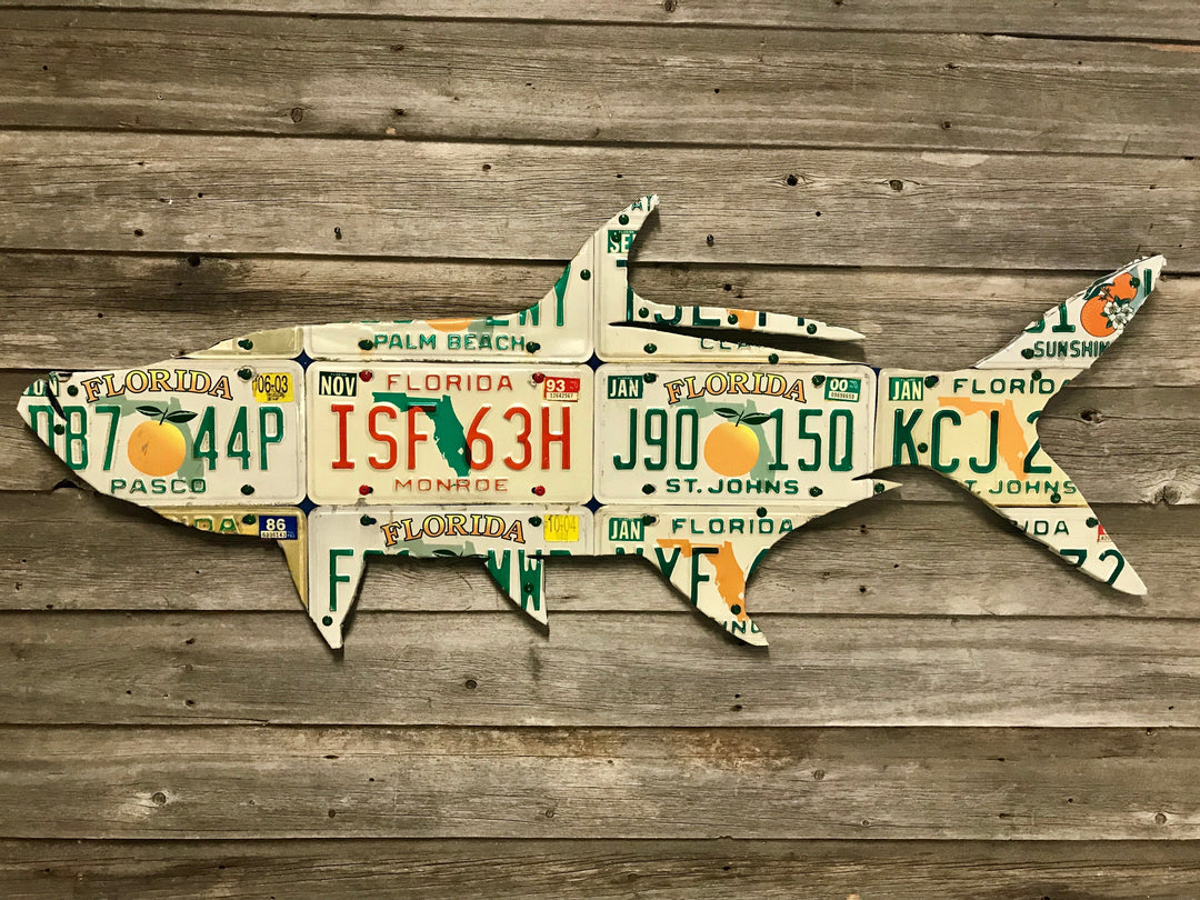 Cody's Fish Florida Orange Tarpon License Plate Art