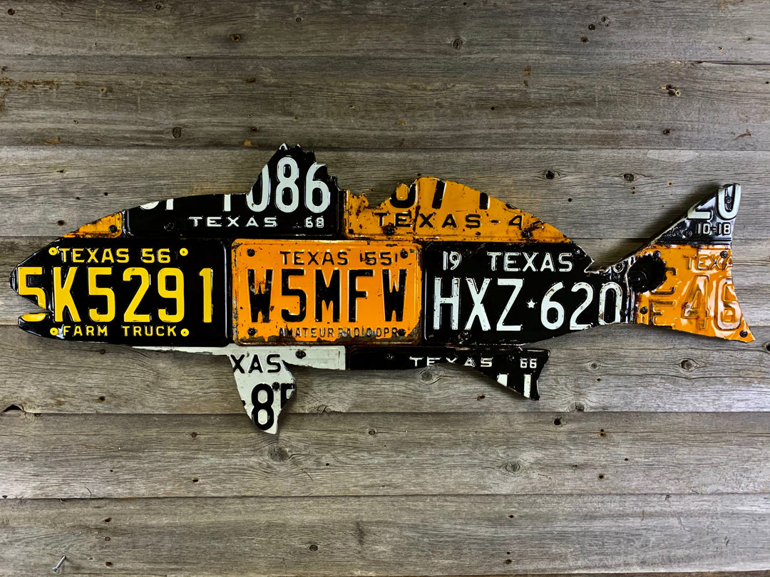 Cody's Fish Texas Redfish License Plate Art