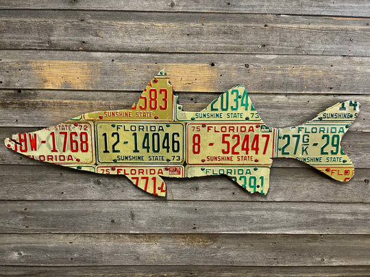 Cody's Fish Florida Snook License Plate Art