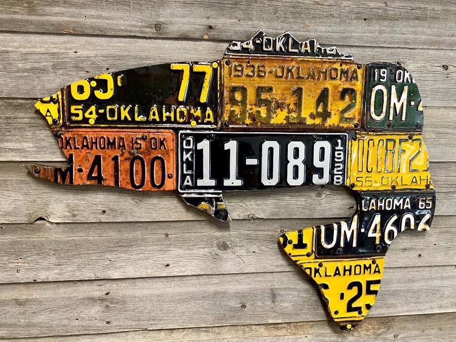 Cody's Fish Oklahoma Largemouth Bass License Plate Art