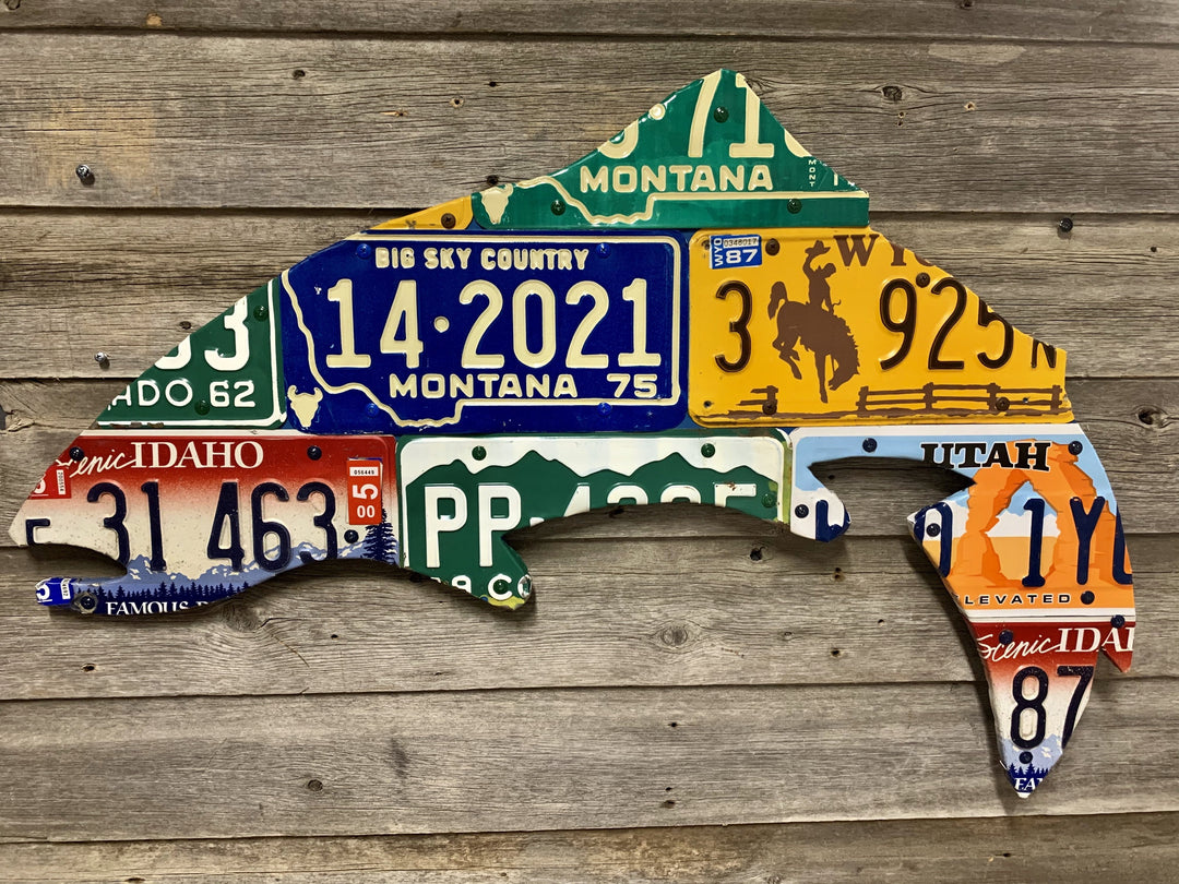 Cody's Fish Yellowstone Trout License Plate Art