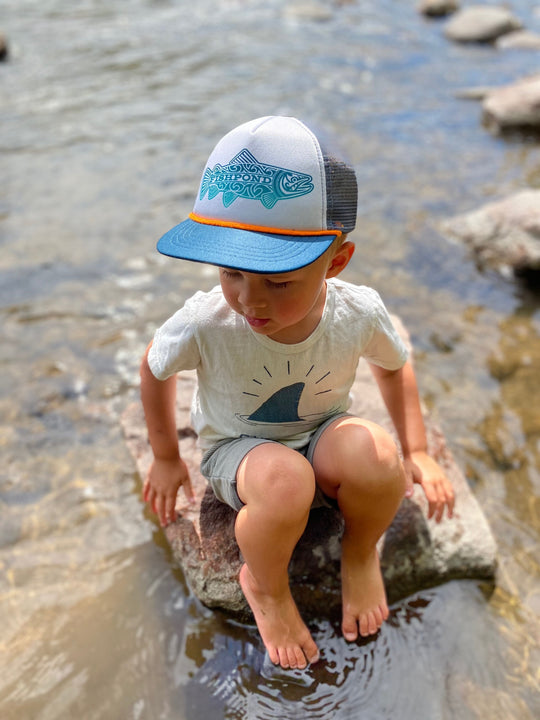 Fishpond Kid's Maori Trout Foamy Trucker Hat | Tailwaters Fly Fishing