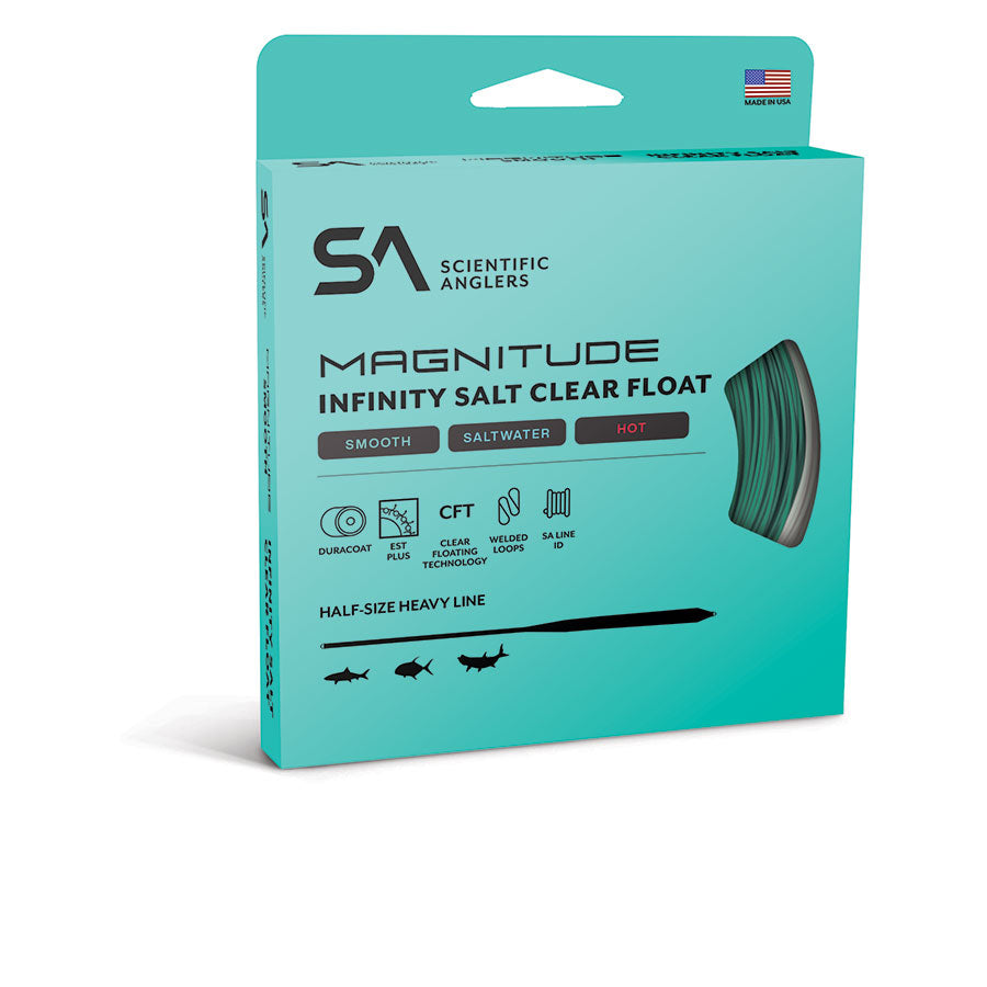 Scientific Anglers Magnitude Infinity Salt Full Clear Fly Line, Clear